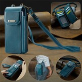 Telefoontasje met RFID-bescherming en verstelbare band – Petrol