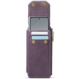 Telefoontasje met RFID-bescherming en verstelbare band – Paars