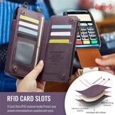 Telefoontasje met RFID-bescherming en verstelbare band – Paars