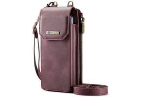Caseme - PU Leren telefoontasje met RFID-bescherming - Rood