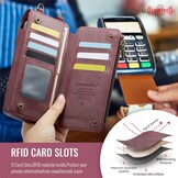 Telefoontasje met RFID-bescherming en verstelbare band – Rood