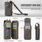 Telefoontasje met RFID-bescherming en verstelbare band – Coffee