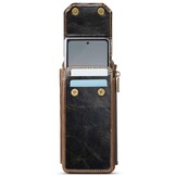 Telefoontasje met RFID-bescherming en verstelbare band – Crazy horse