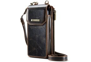 Caseme - PU Leren telefoontasje met RFID-bescherming - Crazy horse