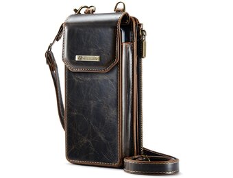 Caseme - PU Leren telefoontasje met RFID-bescherming - Crazy horse