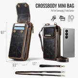 Telefoontasje met RFID-bescherming en verstelbare band – Crazy horse