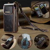 Telefoontasje met RFID-bescherming en verstelbare band – Crazy horse