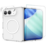 3-in-1 Beschermset iPhone Ultra - Transparant TPU Backcover hoesje + 9H Tempered Front screen Glass + Camera Protector
