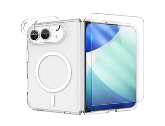 NORTHJO 3-in-1 Set voor iPhone Ultra - TPU Backcover hoesje + Front screenprotector + Lens