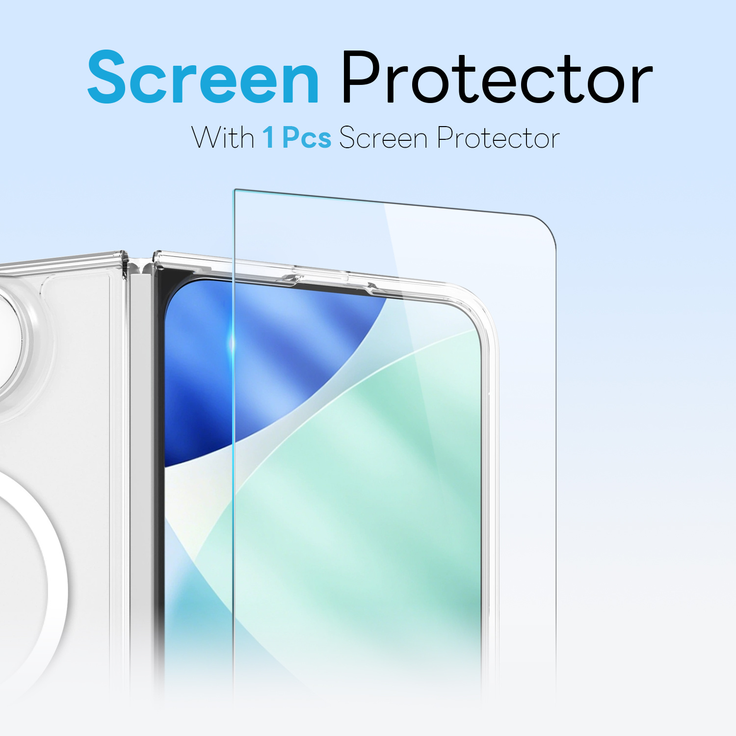 3-in-1 Beschermset iPhone Duo - Transparant TPU Backcover hoesje + 9H Tempered Front screen Glass + Camera Protector