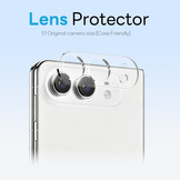 3-in-1 Beschermset iPhone Ultra - Transparant TPU Backcover hoesje + 9H Tempered Front screen Glass + Camera Protector