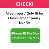 iPhone 18 Pro Max / 17 Pro Max hoesje magnetische ringstandaard, MagSafe-compatibel, mat transparant en schokbestendig – inclusief screenprotector – Mat Zwart