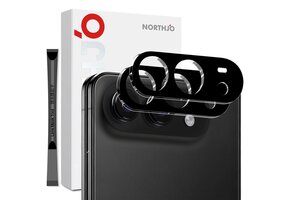 NORTHJO (2 stuks) iPhone Duo -  Full cover camera glas - Lens tempered glass - Zwart