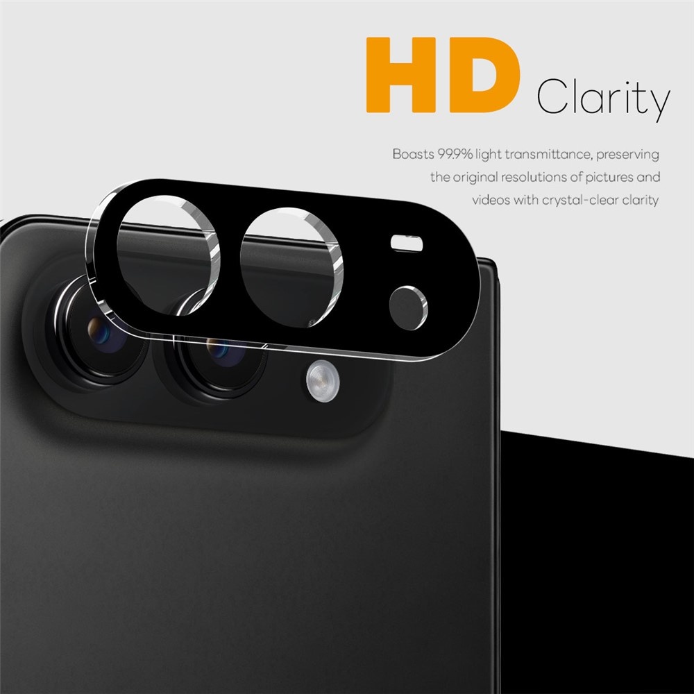 iPhone Duo Full cover camera lens protector – Tempered glass (2 stuks) – Zwart