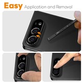 iPhone Duo Full cover camera lens protector – Tempered glass (2 stuks) – Zwart