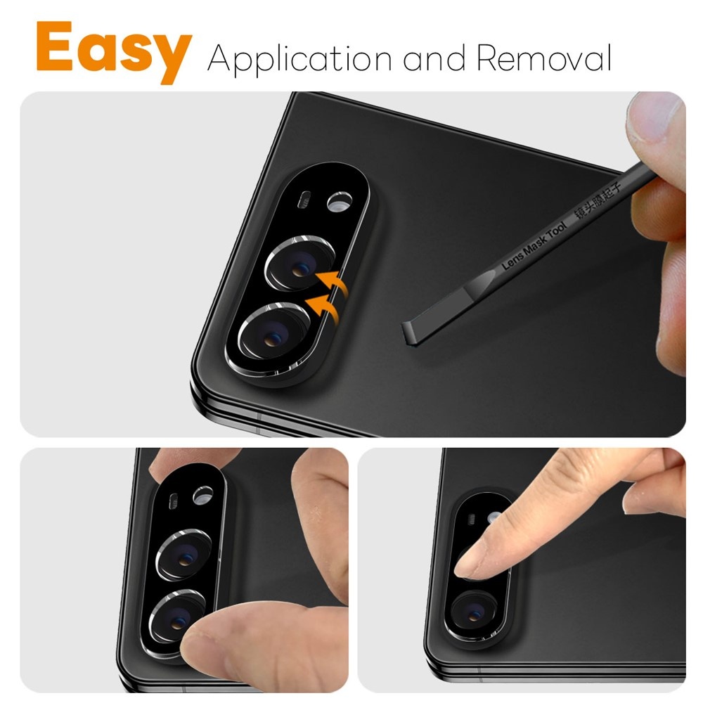 iPhone Duo Full cover camera lens protector – Tempered glass (2 stuks) – Zwart