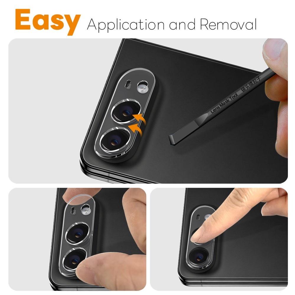 iPhone Duo Full cover camera lens protector – Tempered glass (2 stuks) – Transparant