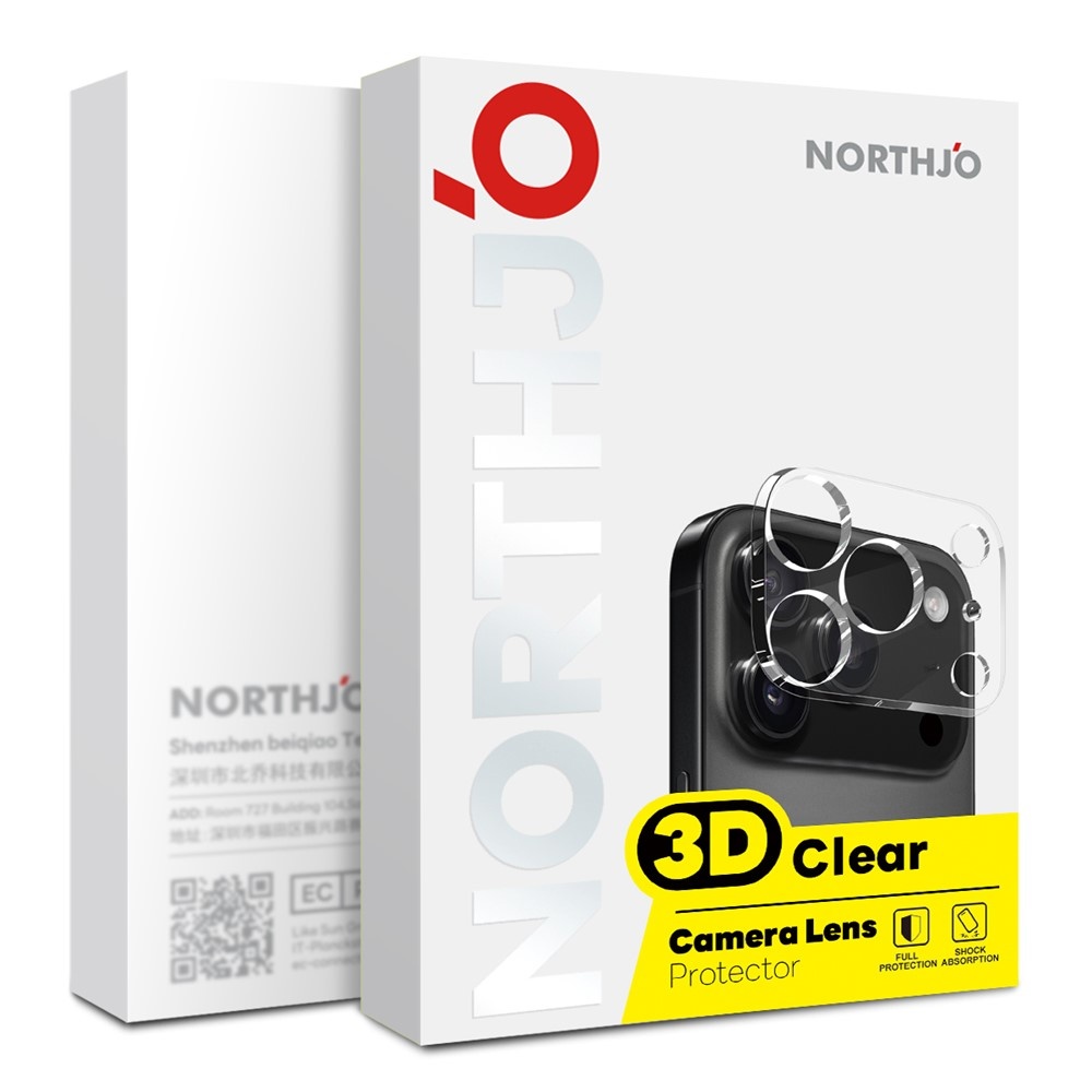iPhone Duo Full cover camera lens protector – Tempered glass (2 stuks) – Transparant