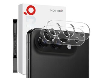 NORTHJO (2 stuks) iPhone Duo -  Full cover camera glas - Lens tempered glass - Transparant