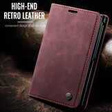 iPhone Duo bookcase stand hoes - Rood