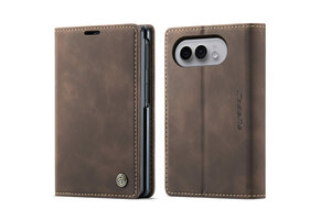 Caseme iPhone Duo - bookcase stand hoes - Coffee
