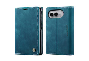 Caseme iPhone Duo - bookcase stand hoes - Blauw