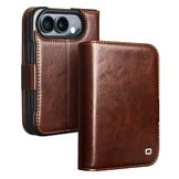 iPhone Duo leren bookcase hoesje - Donkerbruin