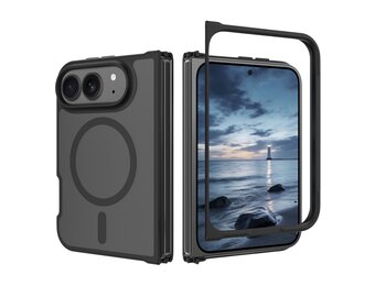 Casety iPhone Duo slank backcover hoesje met MagSafe ondersteuning - Zwart