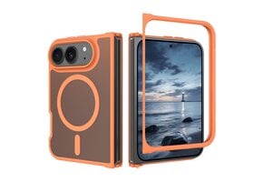 Casety iPhone Duo slank backcover hoesje met MagSafe ondersteuning - Oranje