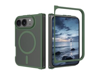 Casety iPhone Duo slank backcover hoesje met MagSafe ondersteuning - Groen