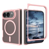 iPhone Duo hoesje slanke backcover met volledige MagSafe ondersteuning - Lichtroze
