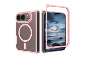 Casety iPhone Duo slank backcover hoesje met MagSafe ondersteuning - Lichtroze