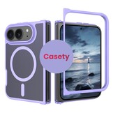iPhone Duo hoesje slanke backcover met volledige MagSafe ondersteuning - Lila