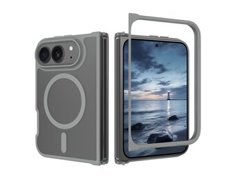 Casety iPhone Duo slank backcover hoesje met MagSafe ondersteuning - Grijs