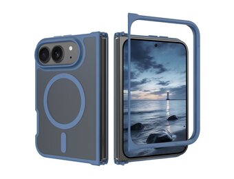 Casety iPhone Duo slank backcover hoesje met MagSafe ondersteuning - Blauw