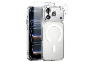 NORTHJO 3-in-1 Set iPhone 18 Pro / iPhone 17 Pro - TPU Backcover hoesje + Front screenprotector + Lens