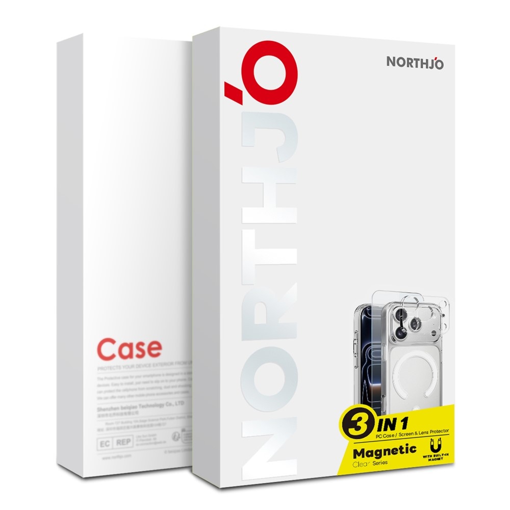 3-in-1 Beschermset iPhone 18 Pro / iPhone 17 Pro - Transparant TPU Backcover hoesje + 9H Tempered Front screen Glass + Camera Protector