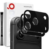 iPhone 18 Pro Max Full cover camera lens protector – Tempered glass (2 stuks) – Zwart