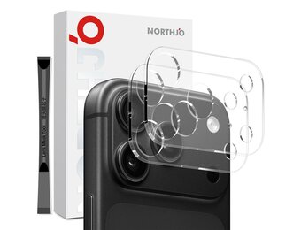 NORTHJO (2 stuks) iPhone 18 Pro Max -  Full cover camera glas - Lens tempered glass - Transparant