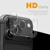 iPhone 18 Pro Max Full cover camera lens protector – Tempered glass (2 stuks) – Transparant