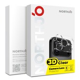 iPhone 18 Pro Max Full cover camera lens protector – Tempered glass (2 stuks) – Transparant