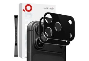 NORTHJO (2 stuks) iPhone 18 Pro -  Full cover camera glas - Lens tempered glass - Zwart