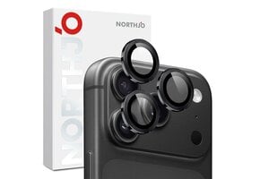 NORTHJO iPhone 18 Pro / iPhone 18 Pro Max camera Lens protector - Metalen ringen - Zwart