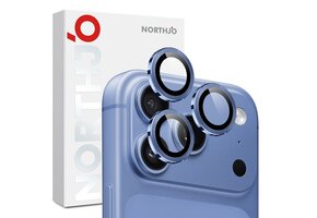 NORTHJO iPhone 18 Pro / iPhone 18 Pro Max camera Lens protector - Metalen ringen - Blauw