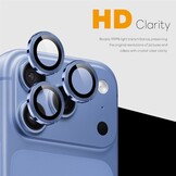 iPhone 18 Pro / iPhone 18 Pro Max camera lens protector – Metalen Ringen – Blauw