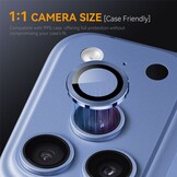 iPhone 18 Pro / iPhone 18 Pro Max camera lens protector – Metalen Ringen – Blauw