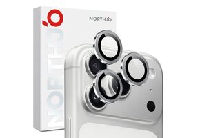 NORTHJO iPhone 18 Pro / iPhone 18 Pro Max camera Lens protector - Metalen ringen - Zilver