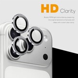 iPhone 18 Pro / iPhone 18 Pro Max camera lens protector – Metalen Ringen – Zilver