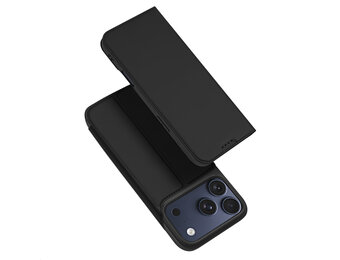 Dux Ducis iPhone 18 Pro Max / iPhone 17 Pro Max hoesje - Slim bookcase - Zwart