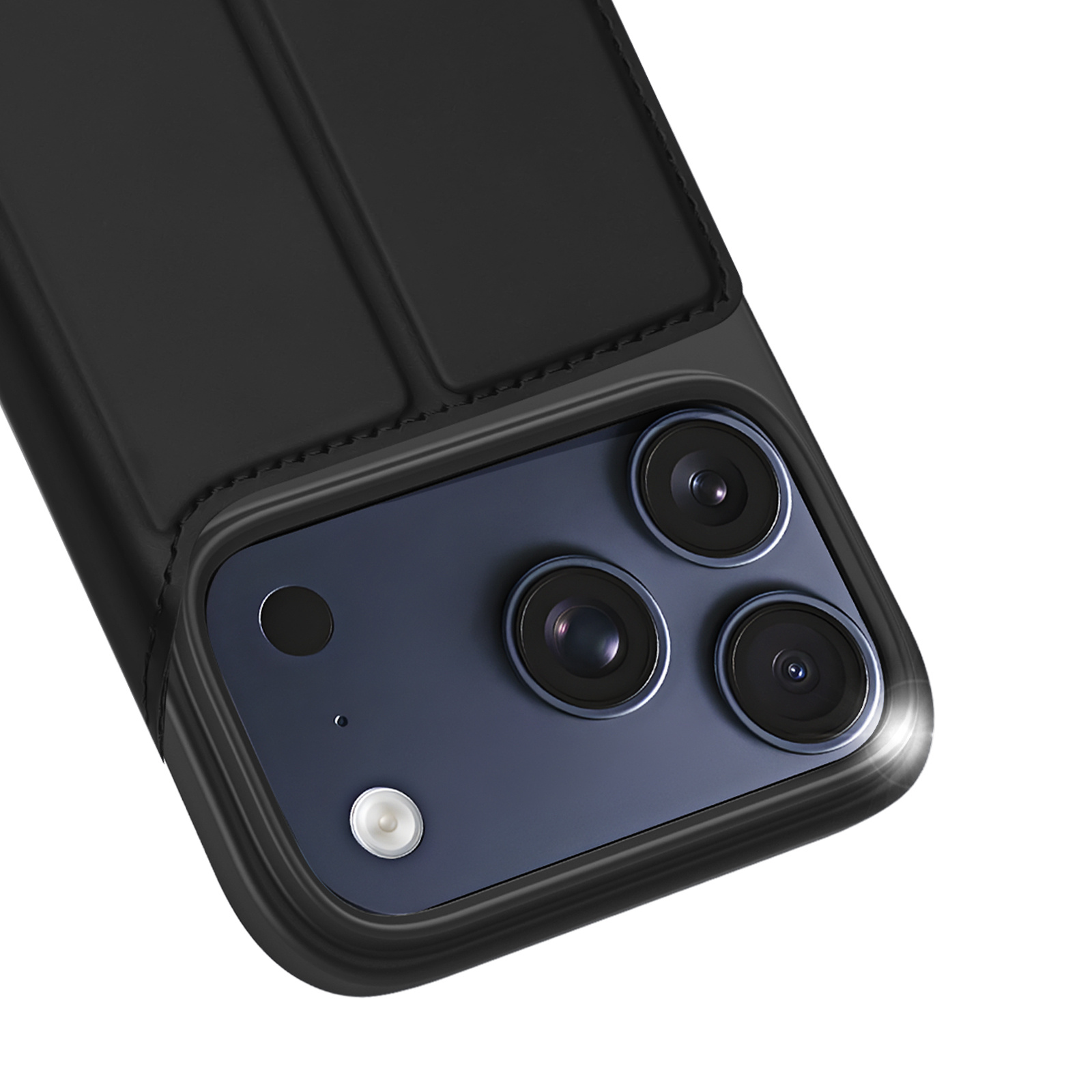iPhone 18 Pro Max / iPhone 17 Pro Max hoesje Slim Bookcase - Zwart